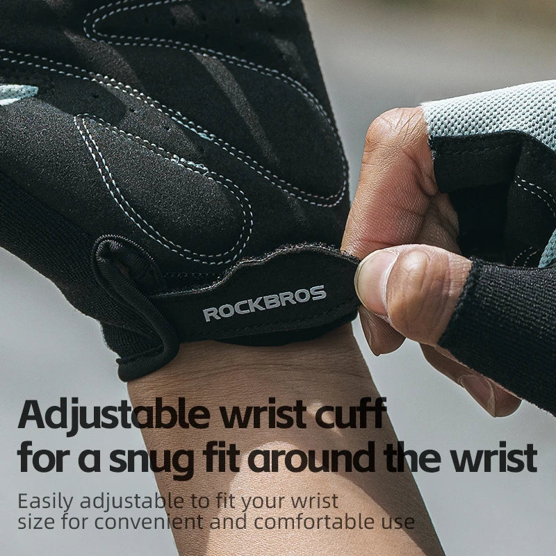 Bike Gloves Half Finger Summer Breathable Anti-Slip SBR Pad Shockproof MTB Road Bicycle Gloves Cycling Shorts Gloves