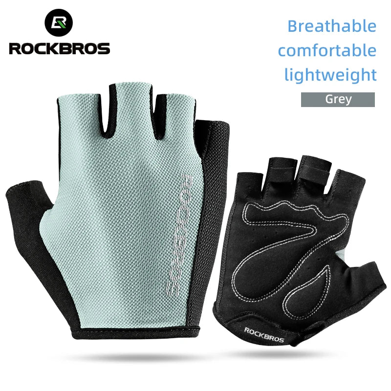 Bike Gloves Half Finger Summer Breathable Anti-Slip SBR Pad Shockproof MTB Road Bicycle Gloves Cycling Shorts Gloves