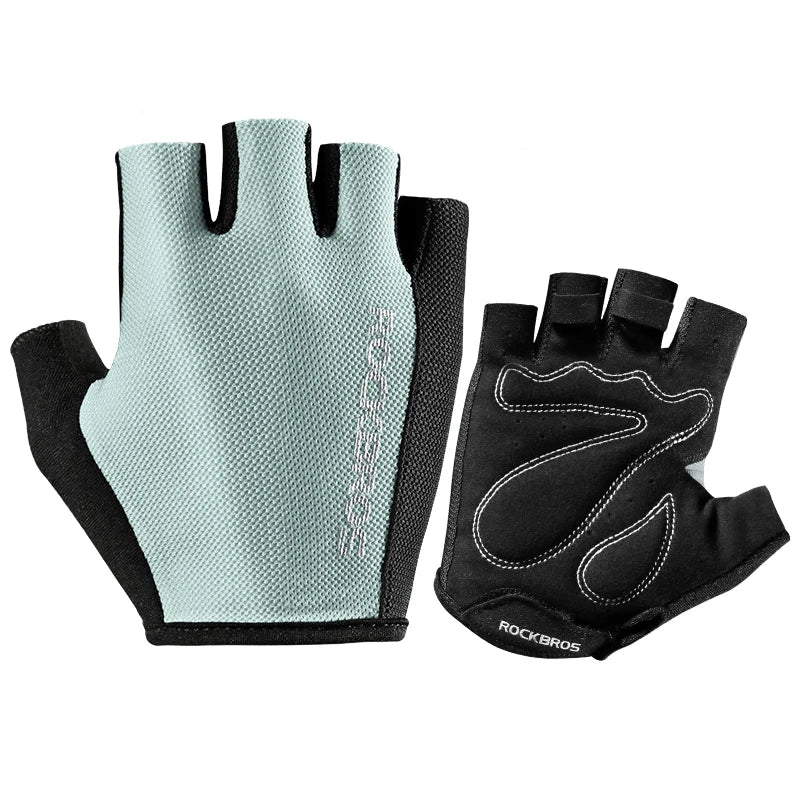 Bike Gloves Half Finger Summer Breathable Anti-Slip SBR Pad Shockproof MTB Road Bicycle Gloves Cycling Shorts Gloves