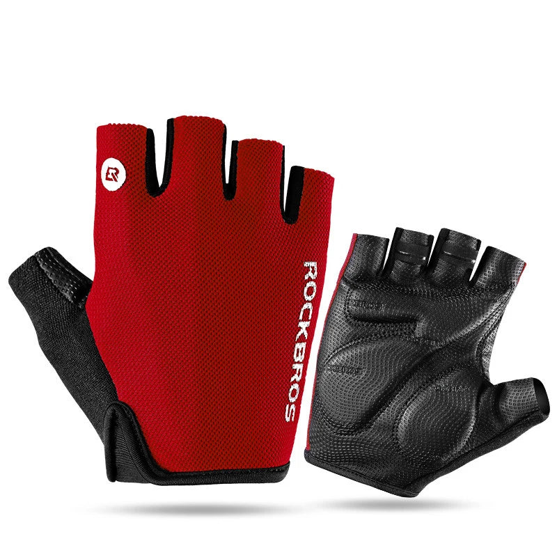 Bike Gloves Half Finger Summer Breathable Anti-Slip SBR Pad Shockproof MTB Road Bicycle Gloves Cycling Shorts Gloves