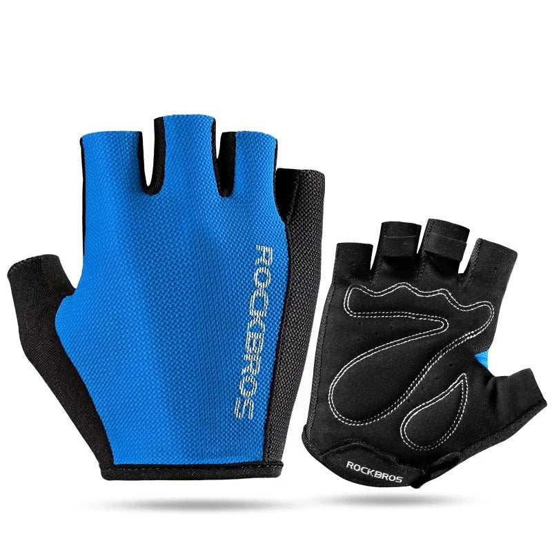 Bike Gloves Half Finger Summer Breathable Anti-Slip SBR Pad Shockproof MTB Road Bicycle Gloves Cycling Shorts Gloves