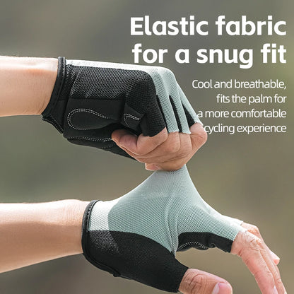 Bike Gloves Half Finger Summer Breathable Anti-Slip SBR Pad Shockproof MTB Road Bicycle Gloves Cycling Shorts Gloves